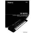 ROLAND E-500 Owners Manual