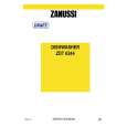 ZANUSSI ZDT6244 Owners Manual