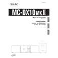 TEAC MCDX10MK2 Owners Manual