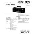 SONY CFS-1040S Service Manual