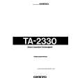 ONKYO TA2330 Instrukcja Obsługi