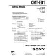 SONY CMT-ED1 Manual de Usuario