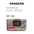 SANGEAN DT110 Owners Manual