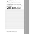 PIONEER VSX-816-S/SFLXJ Manual de Usuario