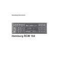 BLAUPUNKT HAMBURG RCM104 Owners Manual