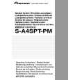 PIONEER S-A4SPT-PM Manual de Usuario