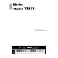 RHODES M-760 Owners Manual