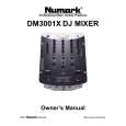 NUMARK DM3001X Owners Manual
