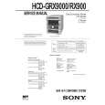 SONY HCDGRX9000 Service Manual