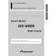 PIONEER AVD-W8000/UC Instrukcja Obsługi