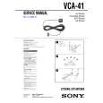 SONY VCA41 Service Manual