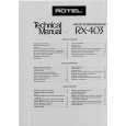 ROTEL RX-403 Instrukcja Serwisowa