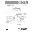 SONY CFS203L Instrukcja Serwisowa