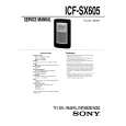 SONY ICF-SX605 Instrukcja Serwisowa
