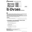 PIONEER S-DV385/SXTW/WL5 Instrukcja Serwisowa
