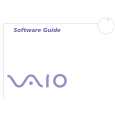 SONY PCG-TR1MP VAIO Software Manual
