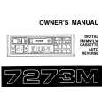 ALPINE 7273M Owners Manual