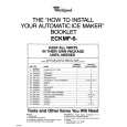 WHIRLPOOL ECKMF61 Installation Manual