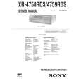 SONY XR4758RDS Service Manual