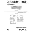 SONY XR4758RDS Instrukcja Serwisowa