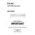 TEAC DVR301 Instrukcja Obsługi
