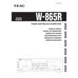 TEAC W865R Instrukcja Obsługi