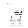ROLAND MA-4 Owners Manual