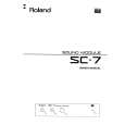 ROLAND SC-7 Owners Manual