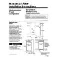 WHIRLPOOL KUCS181T0 Installation Manual