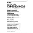 SONY XM-10020 Instrukcja Obsługi