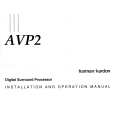 HARMAN KARDON AVP2 Owners Manual