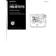 SONY HB-B7070 Owners Manual