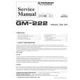 PIONEER GM-222/XR/EW Service Manual