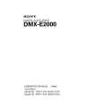 SONY DMX-E2000 Manual de Usuario