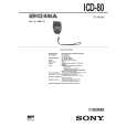 SONY ICD80 Service Manual