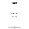 ZANUSSI ZBG503G Owners Manual