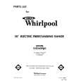 WHIRLPOOL RJE360BW0 Catálogo de piezas