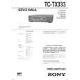 SONY TC-TX333 Owners Manual