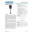 SHURE 592T Owners Manual