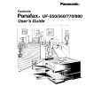 PANASONIC UF550 Owners Manual