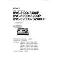 SONY BVS-3200 Instrukcja Obsługi
