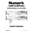NUMARK CDN15 Owners Manual