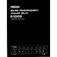 YAMAHA E1005 Manual de Usuario