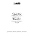 ZANUSSI ZI422/9 Owners Manual