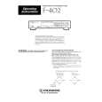 PIONEER F402 Owners Manual