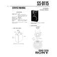 SONY SSD115 Service Manual