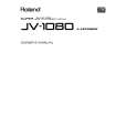 ROLAND JV-1080 Manual de Usuario