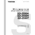 TOSHIBA SD2550 Owners Manual