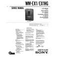 SONY WM-EX102 Instrukcja Serwisowa