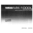 YAMAHA MX-1000 Instrukcja Obsługi